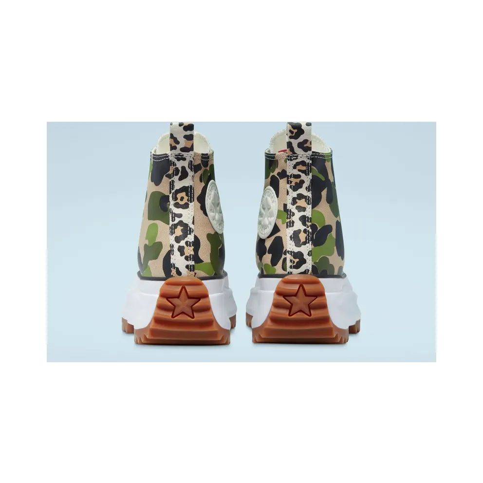 Converse Archive Print Run Star Hike High Top Candied Ginger/piquant Green “Camo” (170913C)