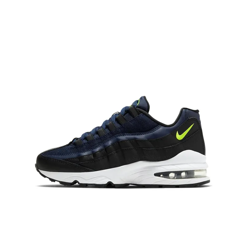 Nike Air Max 95 Black Midnight Navy (GS) Black/Midnight Navy/White (905348-037)