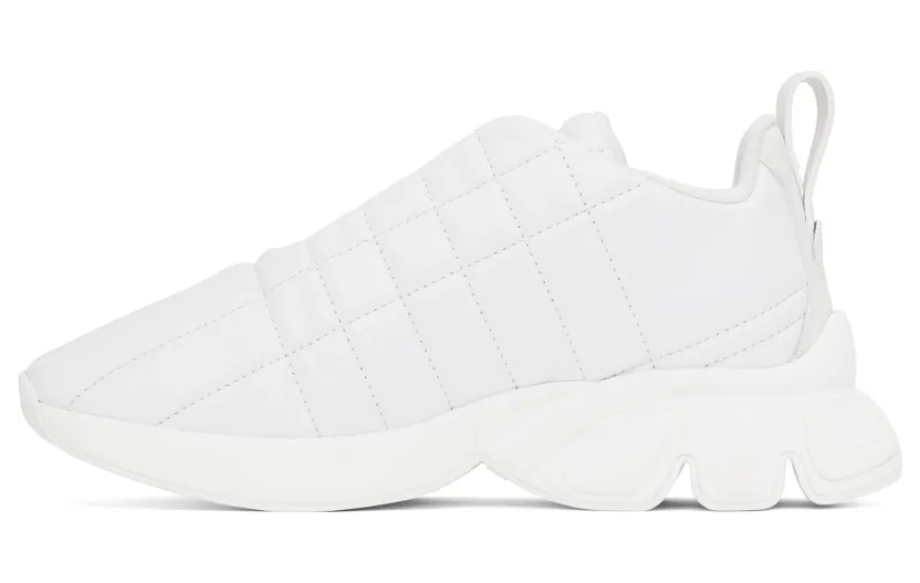 Burberry White Quilted Leather Sneakers (8056654) (3)