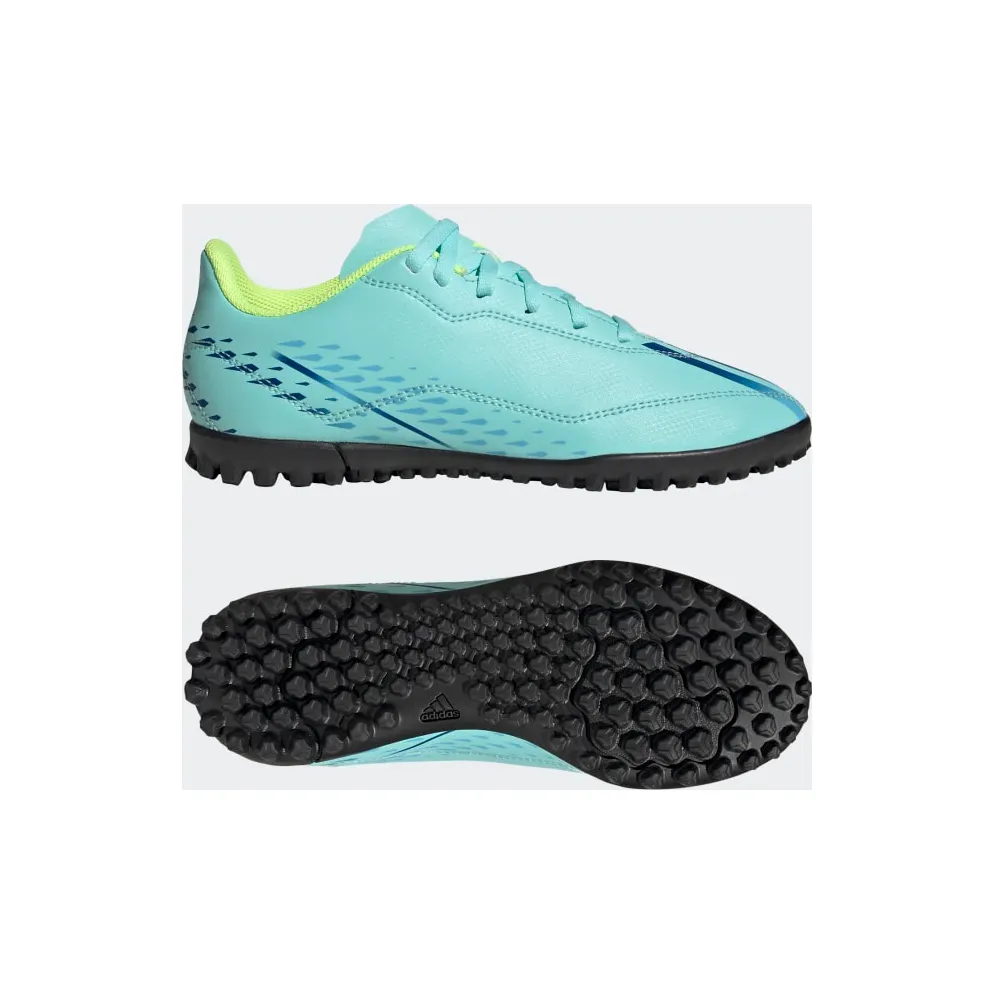 adidas X Speedportal.4 Turf Football Boots Clear Aqua / Power Blue / Solar Yellow (GW8510)