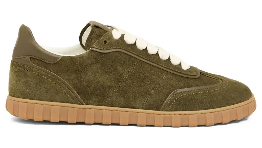 Ami Paris Step leren low-top “Green” (E26USN433872)