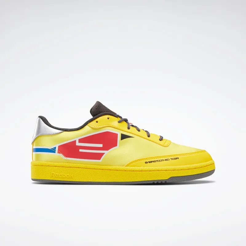 Reebok CLUB C Boldly Yellow / Coal / Silver Metallic