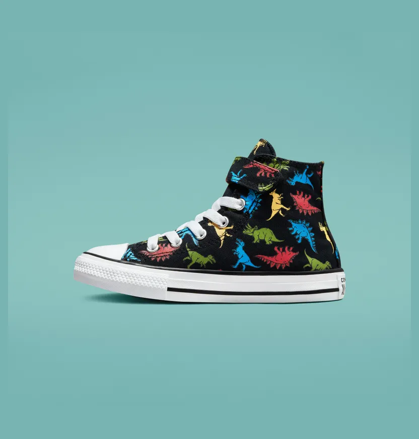 Converse Chuck Taylor All Star Easy-On Dinosaurs Zwart/soft Red/baltic Blue