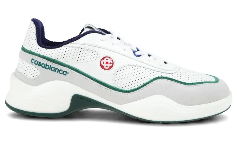 Casablanca Court Championship leren sneakers – Wit (ASS26SNK03001)