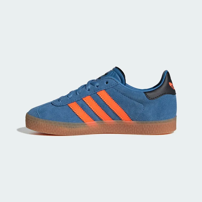 Adidas Gazelle Shoes Kids Focus Blue / Solar Orange / Core Black (JP7129)