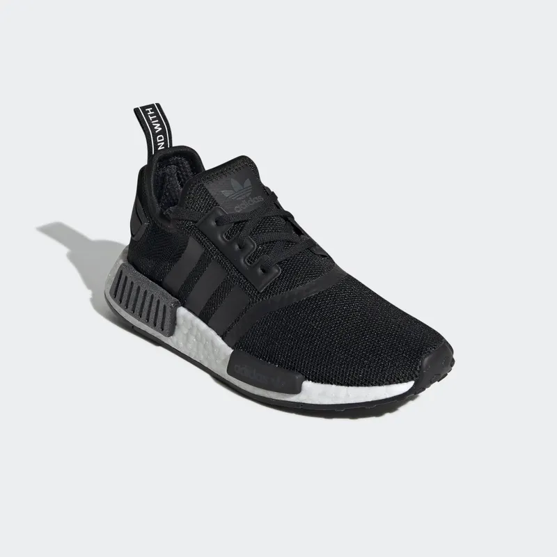 adidas  NMD R1 Core Black White (GS) Core Black/Core Black/Cloud White (EE8463)