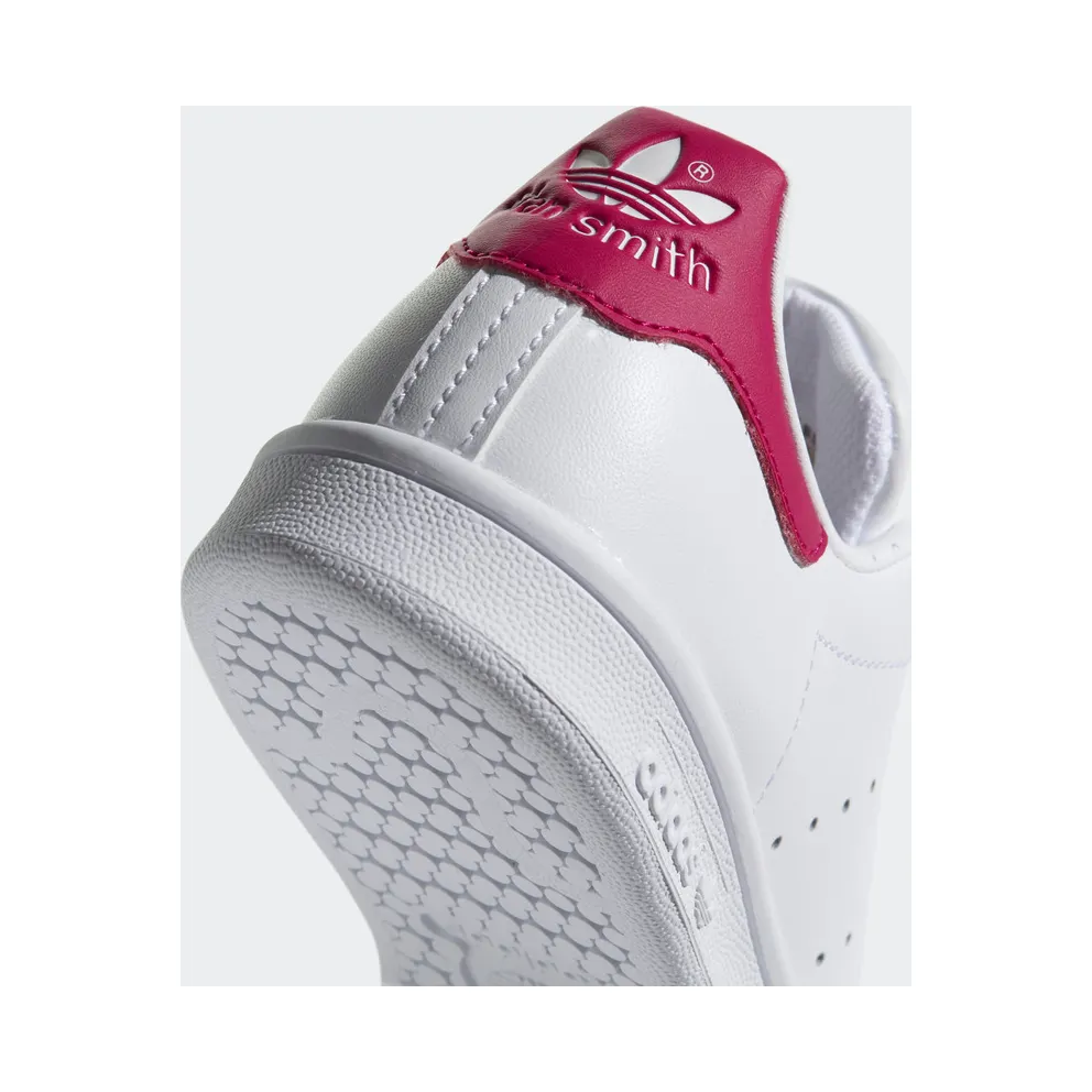 adidas Stan Smith White Pink (Youth) Running White Ftw/Running White/Pink Buzz (B32703)