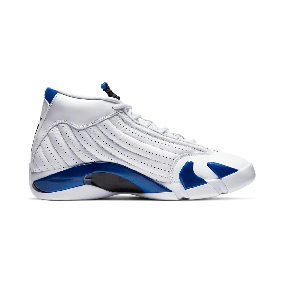 Jordan 14 Retro White Hyper Royal White/Black-Hyper Royal (487471-104)