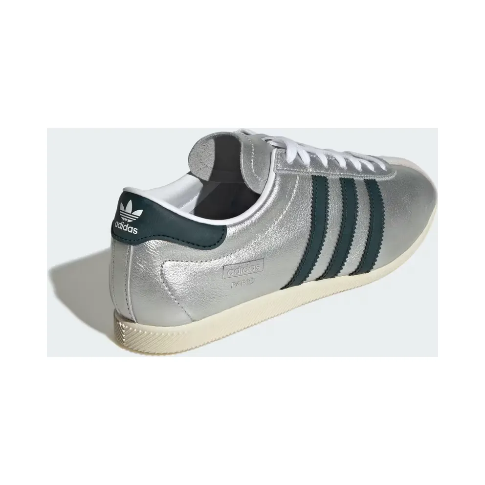 adidas Paris “Silver Metallic / Aurora Ivy / Cream White” (IH9223)