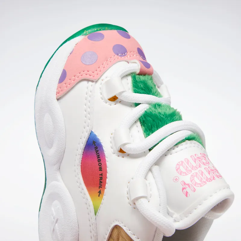 Adidas Candy Land Question Mid White / Pixie Pink / Goal Green (H05605)