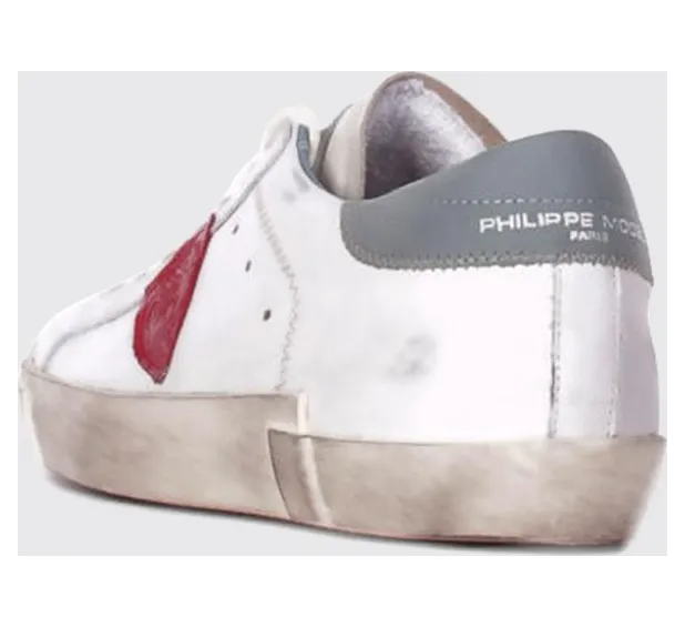 Philippe Model Prsx Used Leather Sneakers White (PRLUVP22) (2)