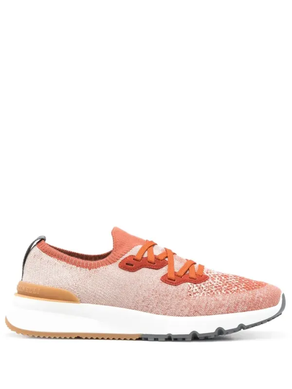 Brunello Cucinelli Melierte Sneakers – Orange (MZUKISO250CME55)