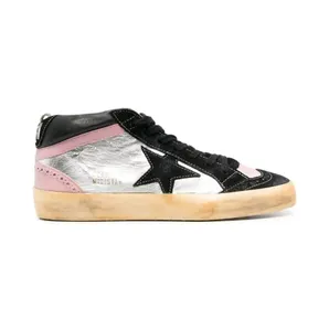 Golden Goose Mid Star Wmns Black Silver Pink “Silver” (GWF00123F004179)