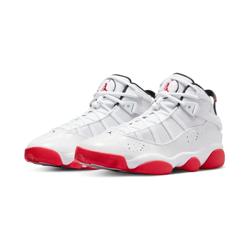 Jordan 6 Rings “White / University Red” (322992-160)