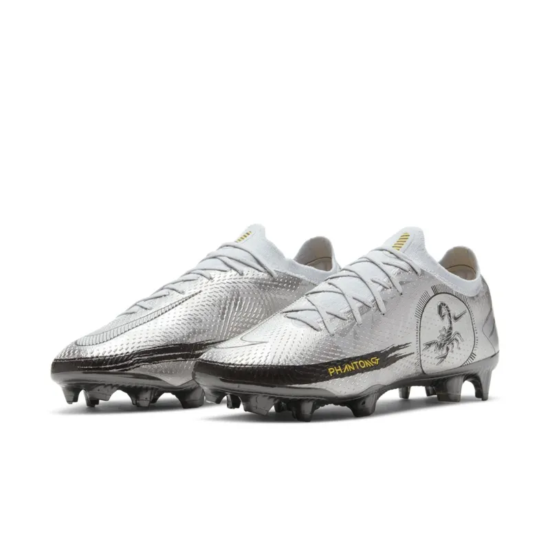 Nike Phantom Scorpion Elite FG Secret Tournament Pure Platinum/Black-Speed Yellow-Metallic Silver (CT2156-001)