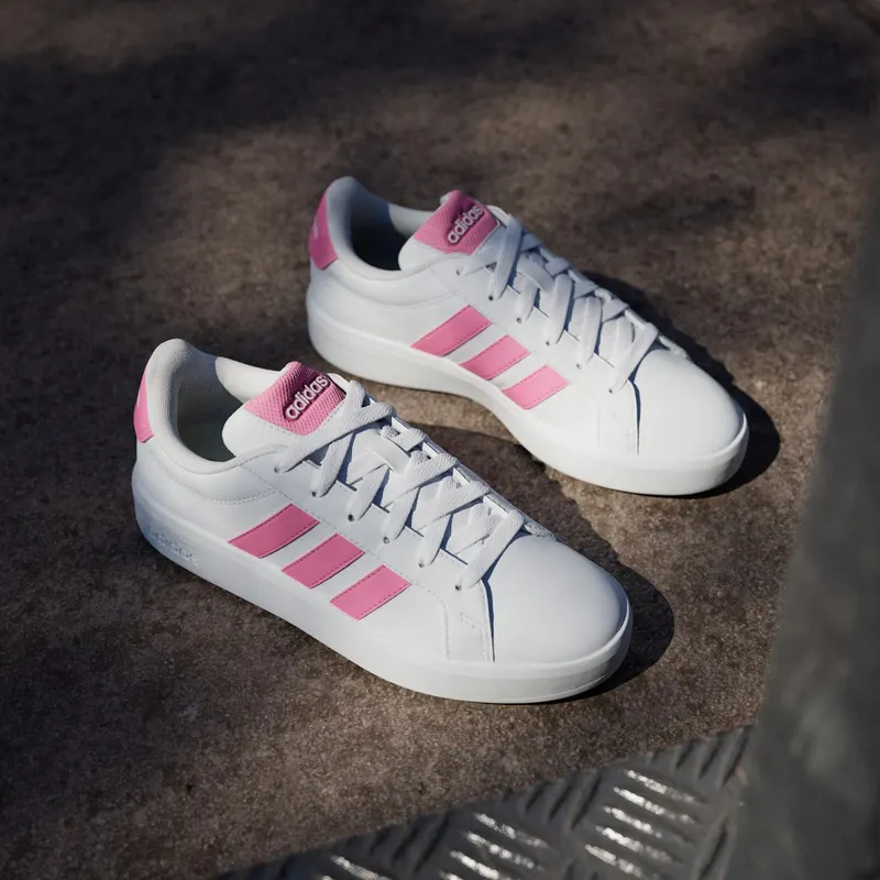 Adidas GRAND COURT 3.0 Shoes JUNIOR Cloud White / Bliss Pink / Bliss Pink (HP3528)