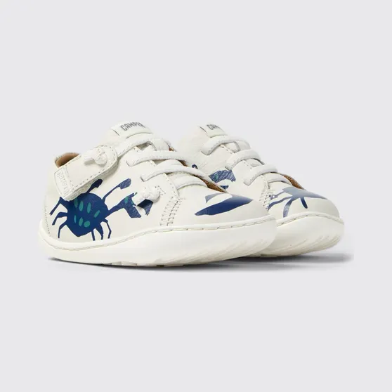 Camper Twins Printed Leather Sneakers White (80212-119TWINS0)