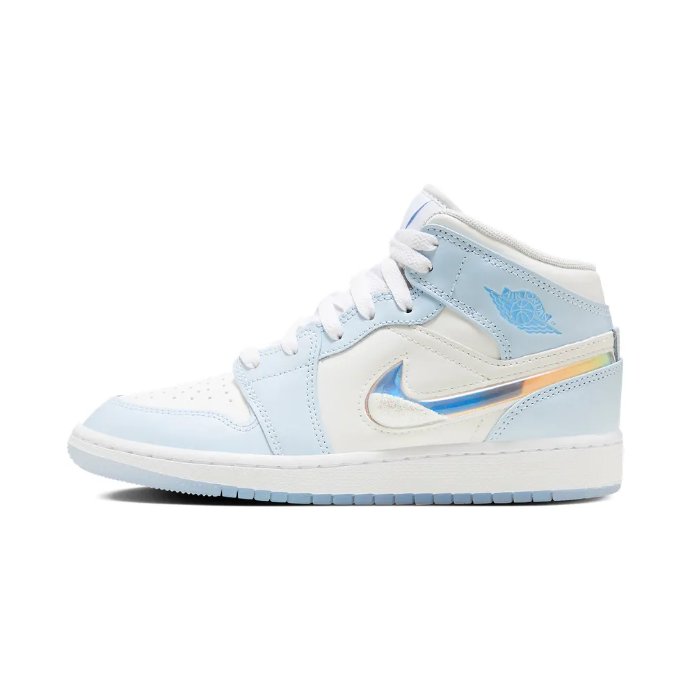 AIR Jordan 1 MID SE GS “GLITTER SWOOSH” (FQ9117-400)