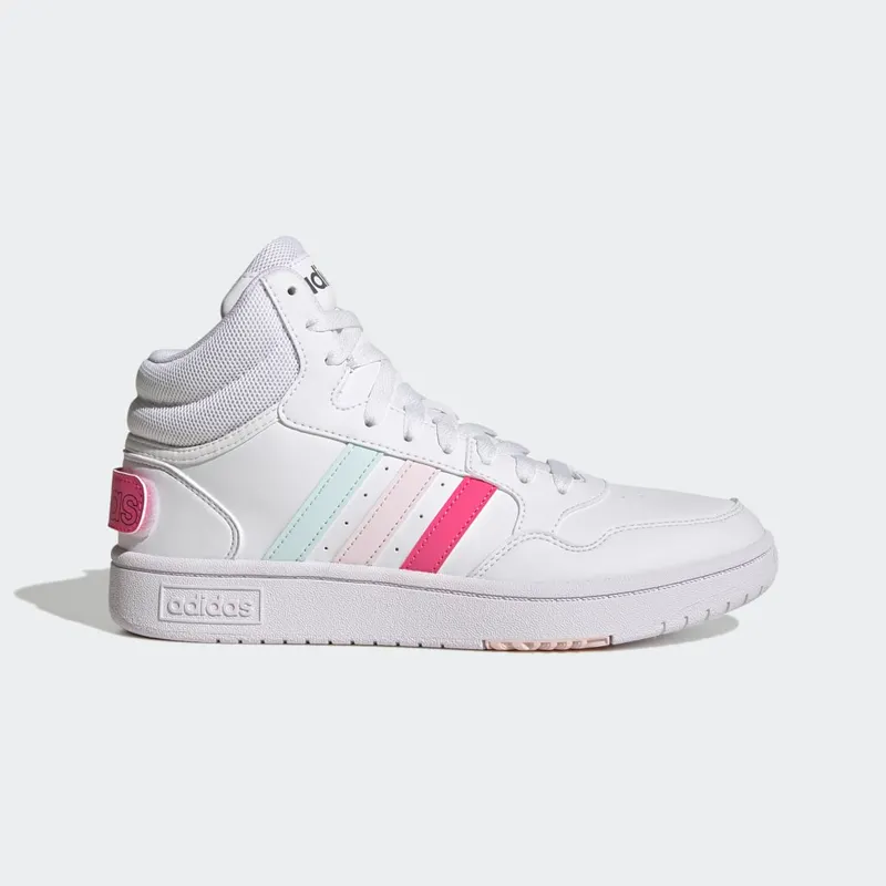 adidas Hoops 3 Mid Lifestyle Basketball Classic World Friendship Day Cloud White / Pulse Magenta / Almost Pink (GX7235)