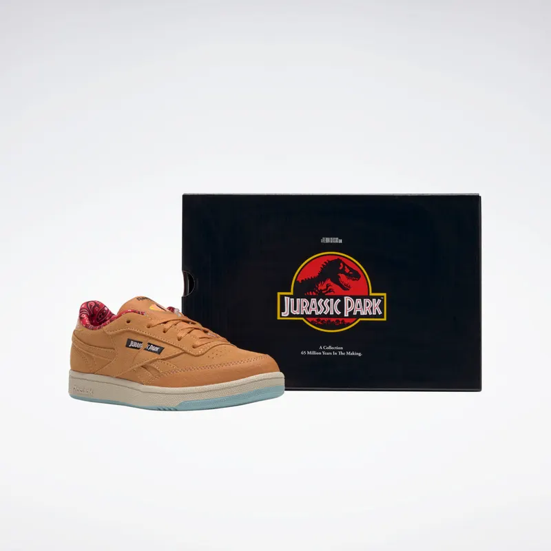 Adidas Jurassic Park Club C 85 Rich Ochre / Diffused Blue / Stadium Red (GZ0537)