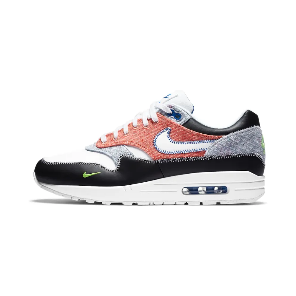 Nike Air Max 1 Recycled White White/Black-Electric Green-Game Royal (CT1643-100)
