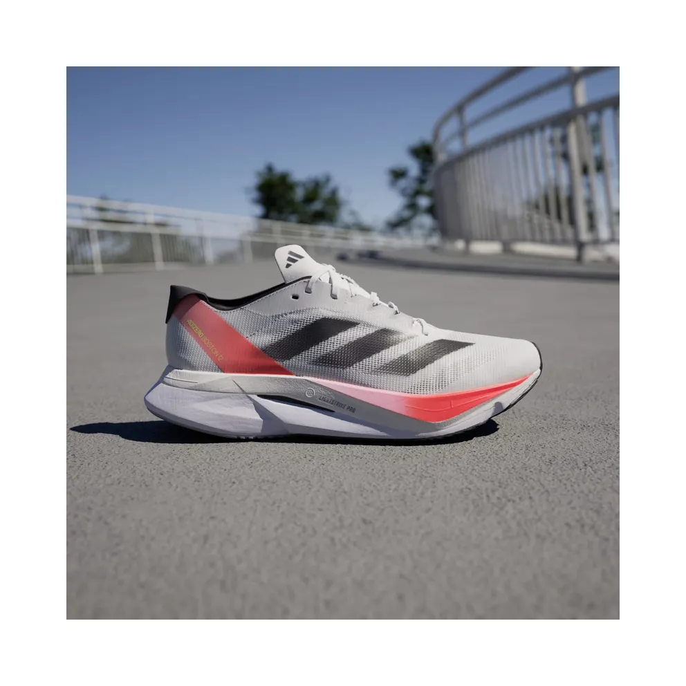 adidas Adizero Boston 12 Cloud White Aurora Met. Solar Red (IF9210)