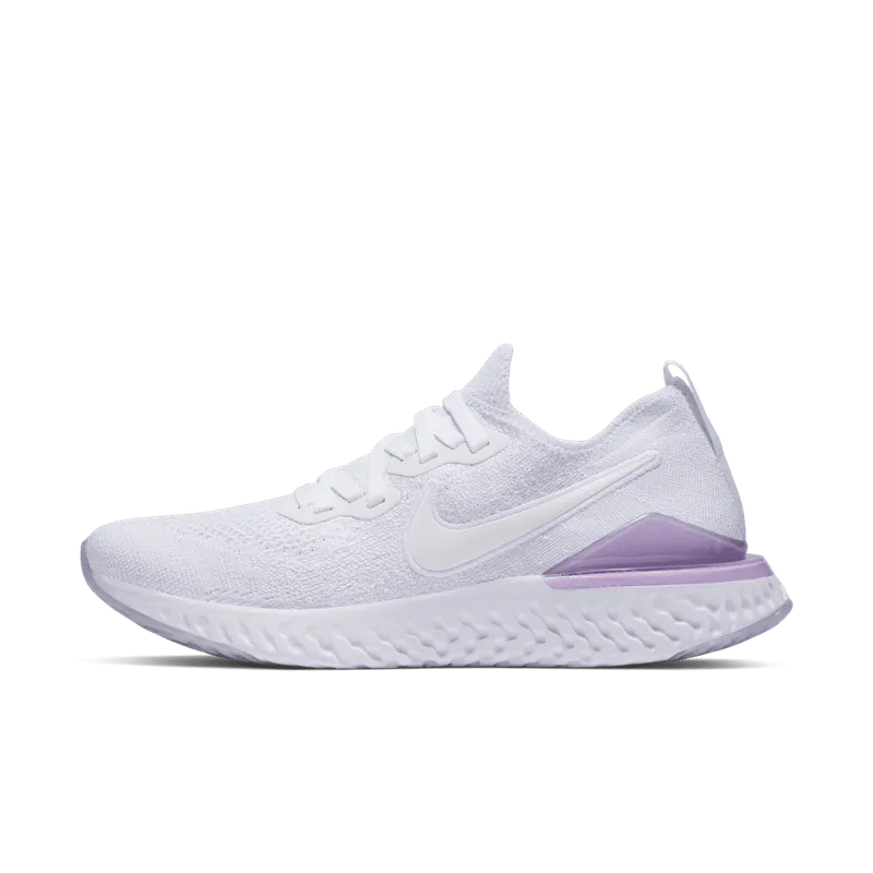Nike Epic React Flyknit 2 White Pink Foam (W) White/White-Pink Foam (BQ8927-101)