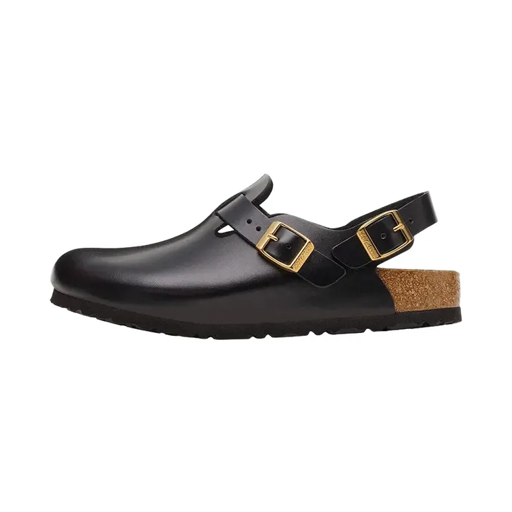 Birkenstock Tokio Leather “Black New Dressy Leather – Narrow Width” (1030819)