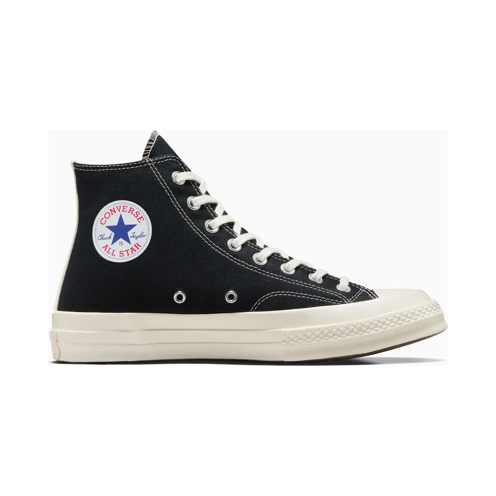 Converse Converse x Comme des Garçons PLAY Chuck 70 Black Black/ White/ Red (A08791C)