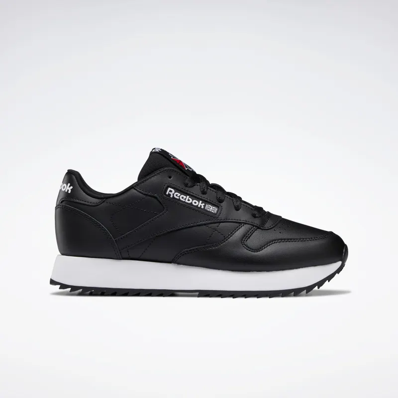 Reebok Classic Leather Ripple Schoenen Core Black / Core Black / Cloud White