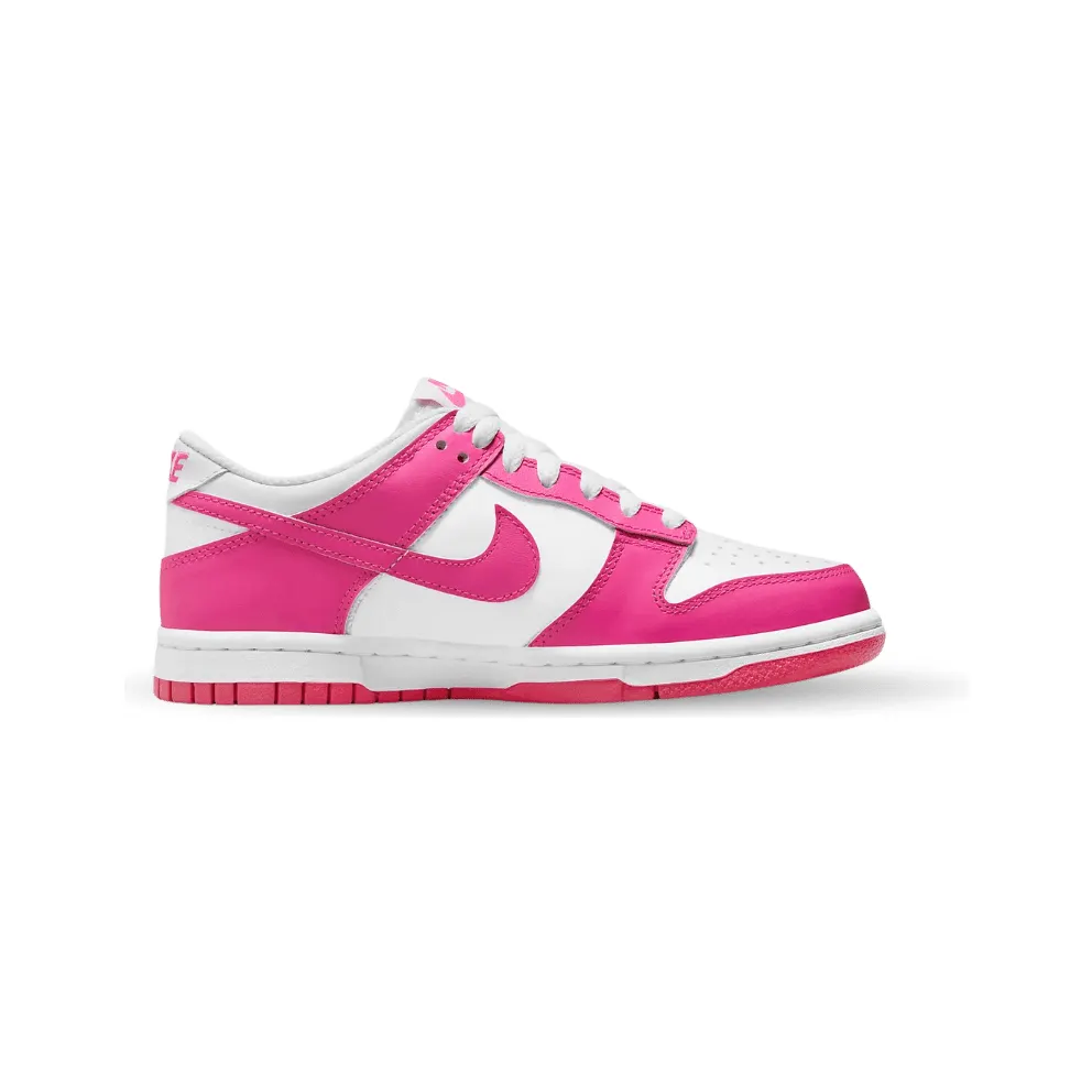 Nike Dunk Low Laser Fuchsia White (GS) (FB9109-102)