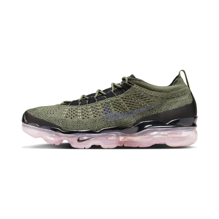 Nike Air Vapormax 2023 Flyknit “Medium Olive / Pink Oxford / Black” (DV1678-200)