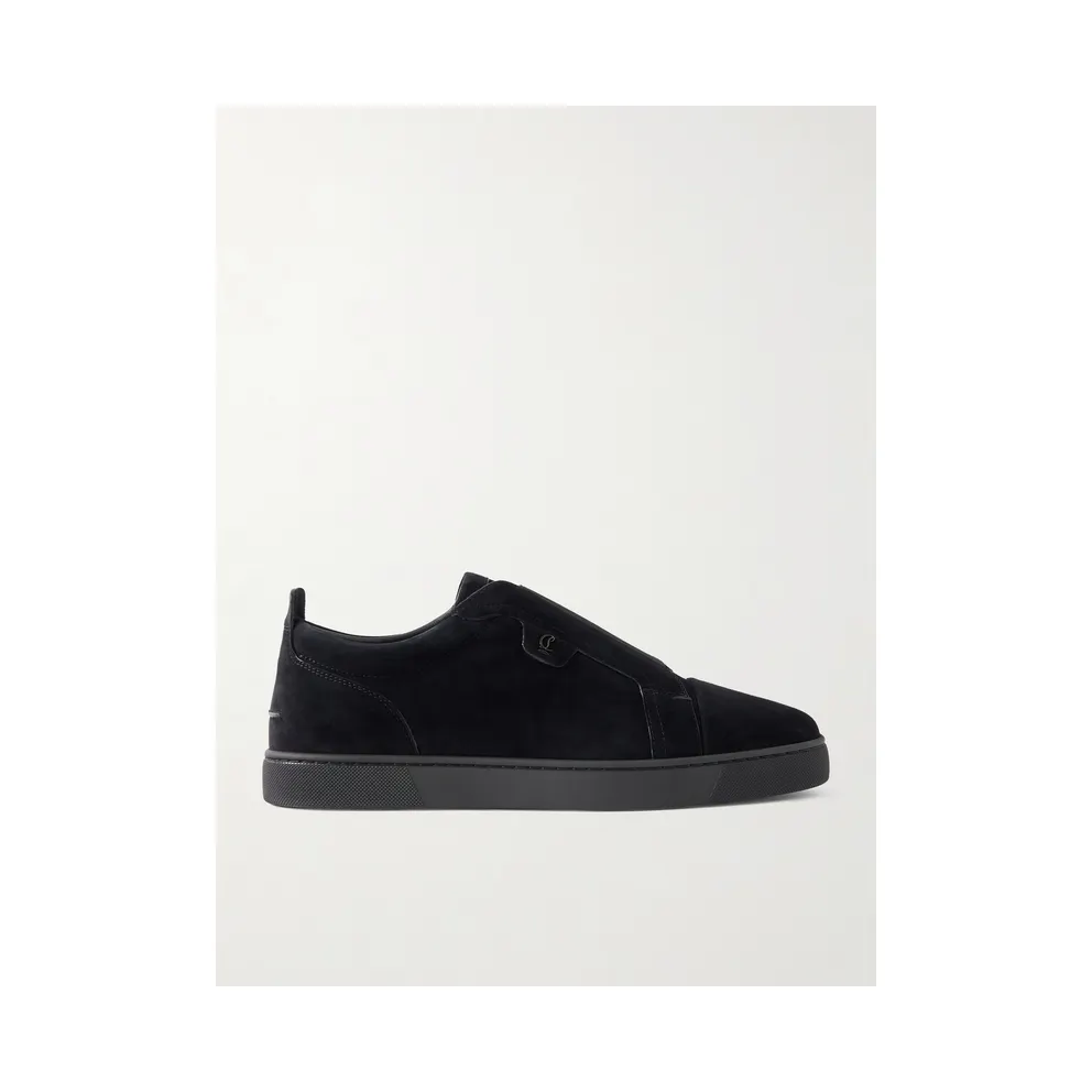 Christian Louboutin St Louis Suede Slip-On Sneakers Black (3250667)