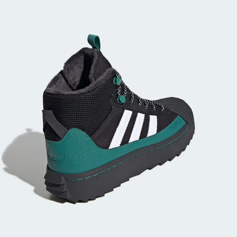 Adidas Superstar Winter Trek Kids Core Black / Cloud White / Active Green (ID1018)