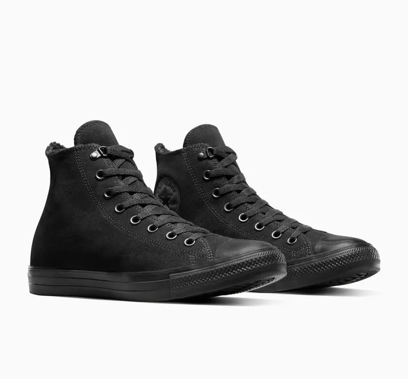 Converse Chuck Taylor All Star Suede & Faux Fur Black/Black/Black (A05614C)