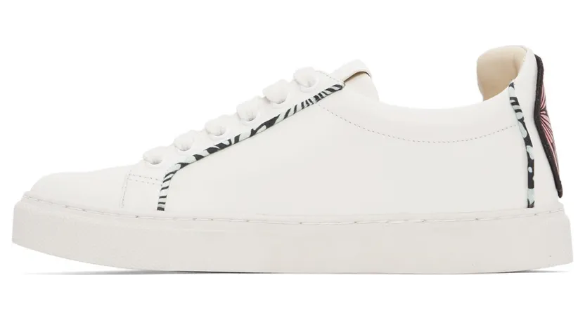 Sophia Webster White Leather Butterfly Sneakers (SSS22108) (3)