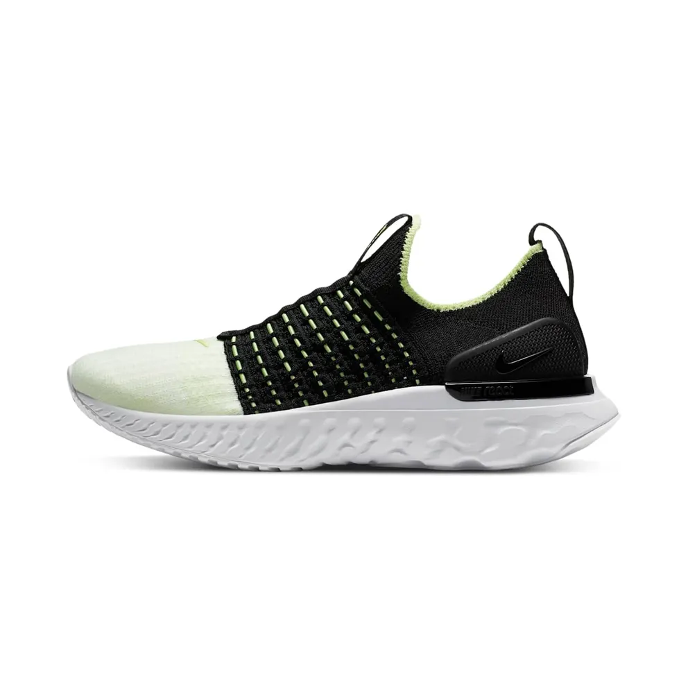 Nike React Phantom Run Flyknit 2 Black Barely Volt (W)