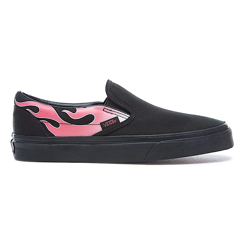 Vans Slip-On Flame Neon Pink Black Black/Neon Pink (VN0A38F7QCX)