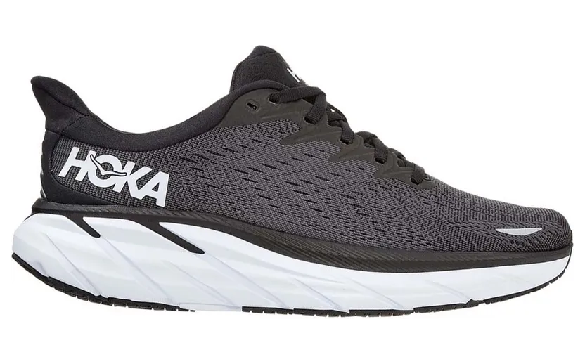 Hoka One One Clifton 8 Black White (W) (1119394-BWHT)