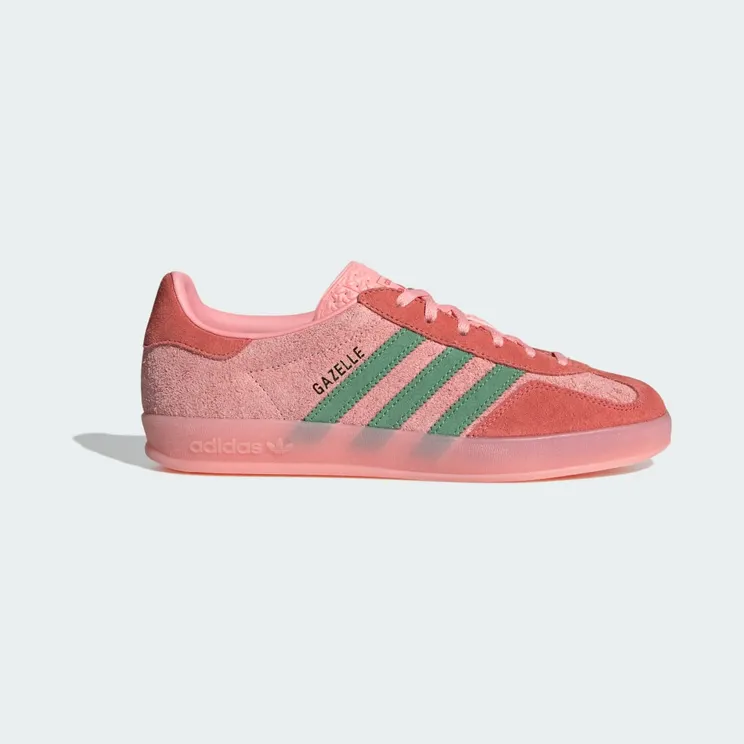 Adidas Gazelle Indoor Semi Pink Spark / Preloved Green / Preloved Scarlet (IG6782)