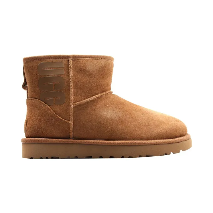 UGG Classic Mini Rubber Logo Boot Chestnut (1108231-CHE)