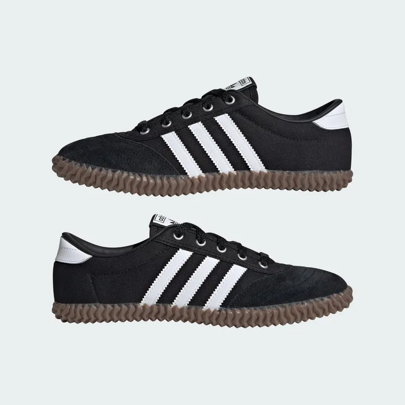 Adidas Volley Plimsoll Sneakers Core Black / Cloud White / Gum (JR6016)