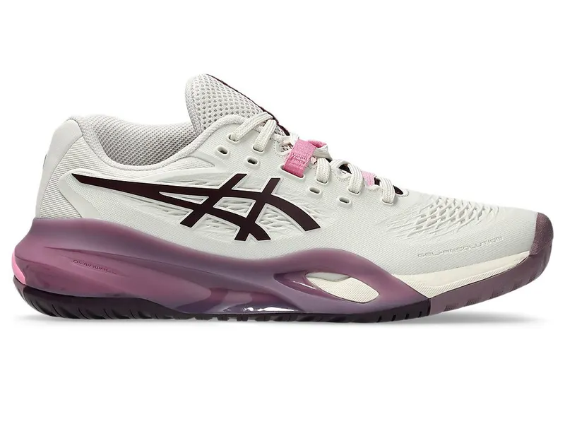 ASICS GEL-RESOLUTION X “Soft Oat / Dark Aubergine” (1042A279-250)