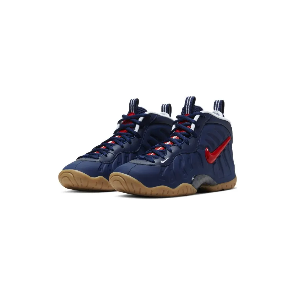Nike Air Foamposite Pro Blue Void University Red (GS) Blue Void/Gum Light Brown-White-University Red (644792-405)