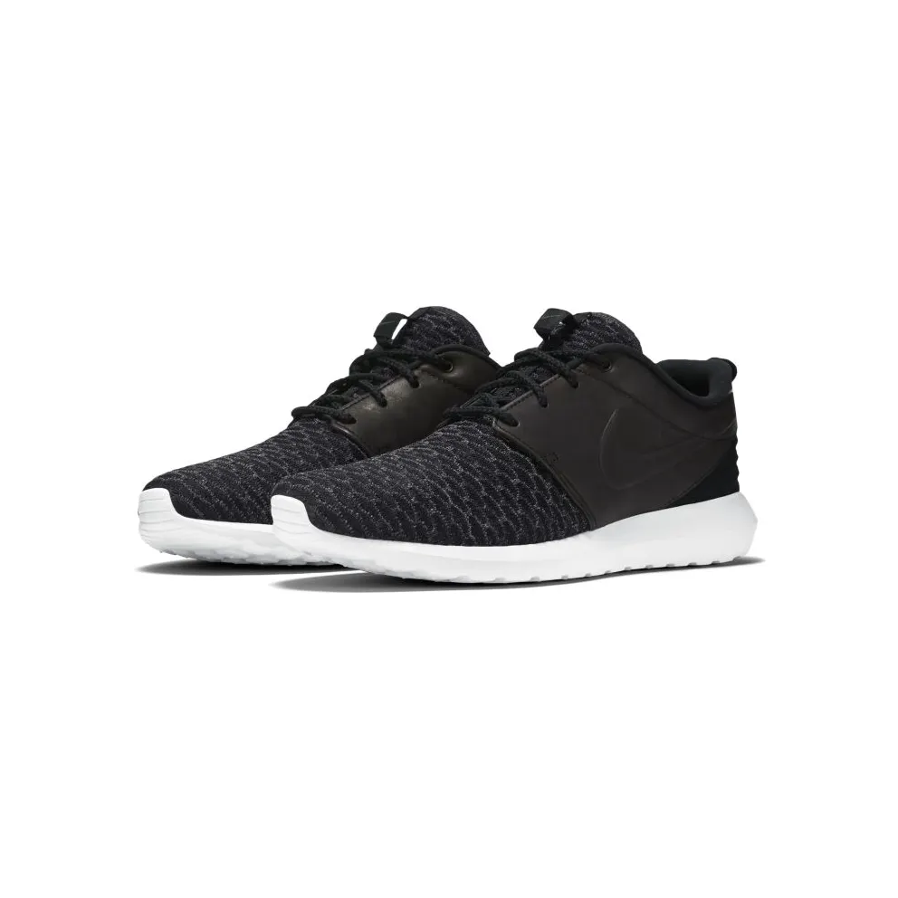 Nike Roshe Run Flyknit PRM Black White Black/Black-Dark Grey-White (746825-001)