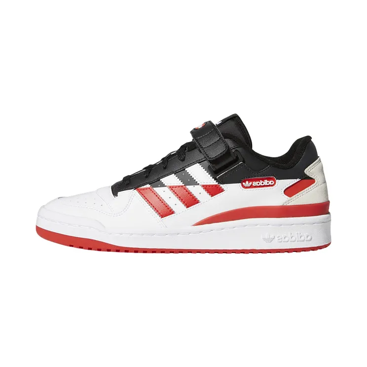 Adidas Forum Low Premium “Split – Black Vivid Red” (FY4974)