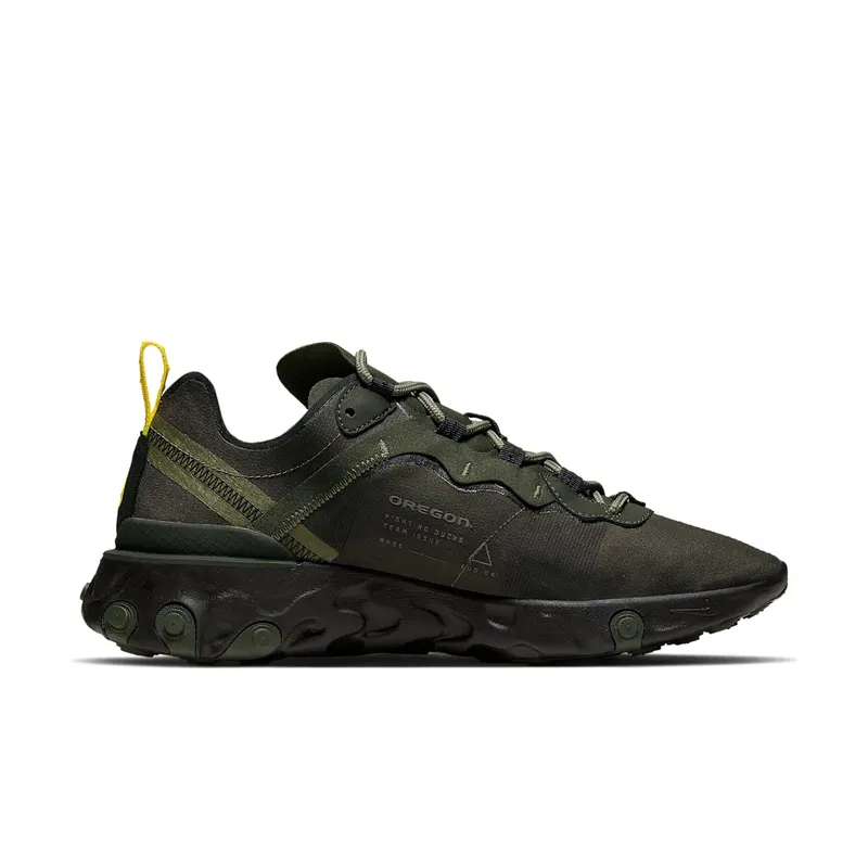 Nike React Element 55 Oregon Sequoia/Black-Medium Olive-Yellow Strike (CK4797-300)