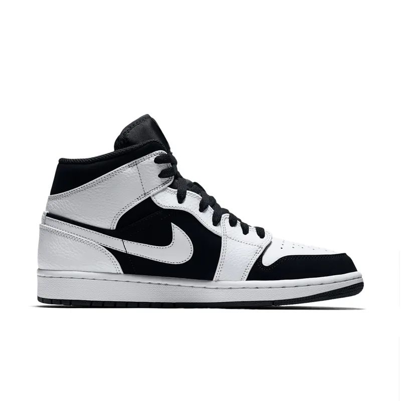 Jordan 1 Mid White Black White/Black-White (554724-113)