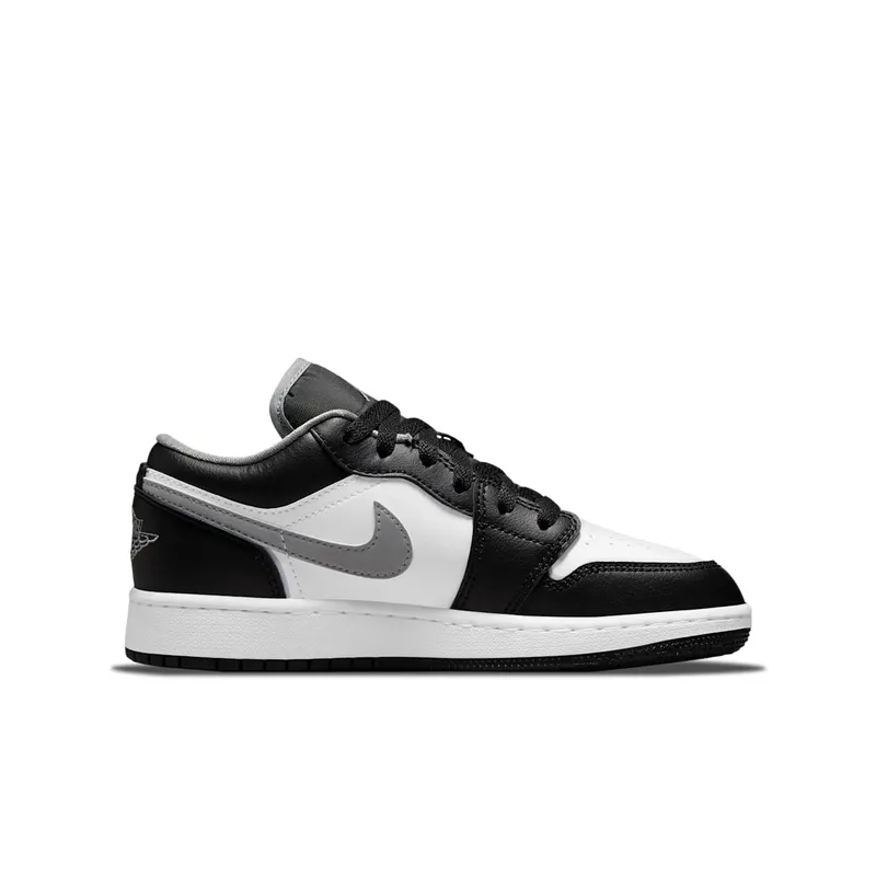 Jordan 1 Low Black White Grey (GS) (553560-040)
