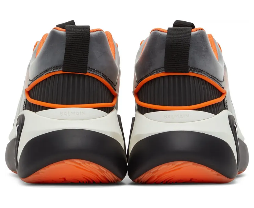 Balmain Black & Orange B-Runner Sneakers (XM1VI261TRBY) (2)